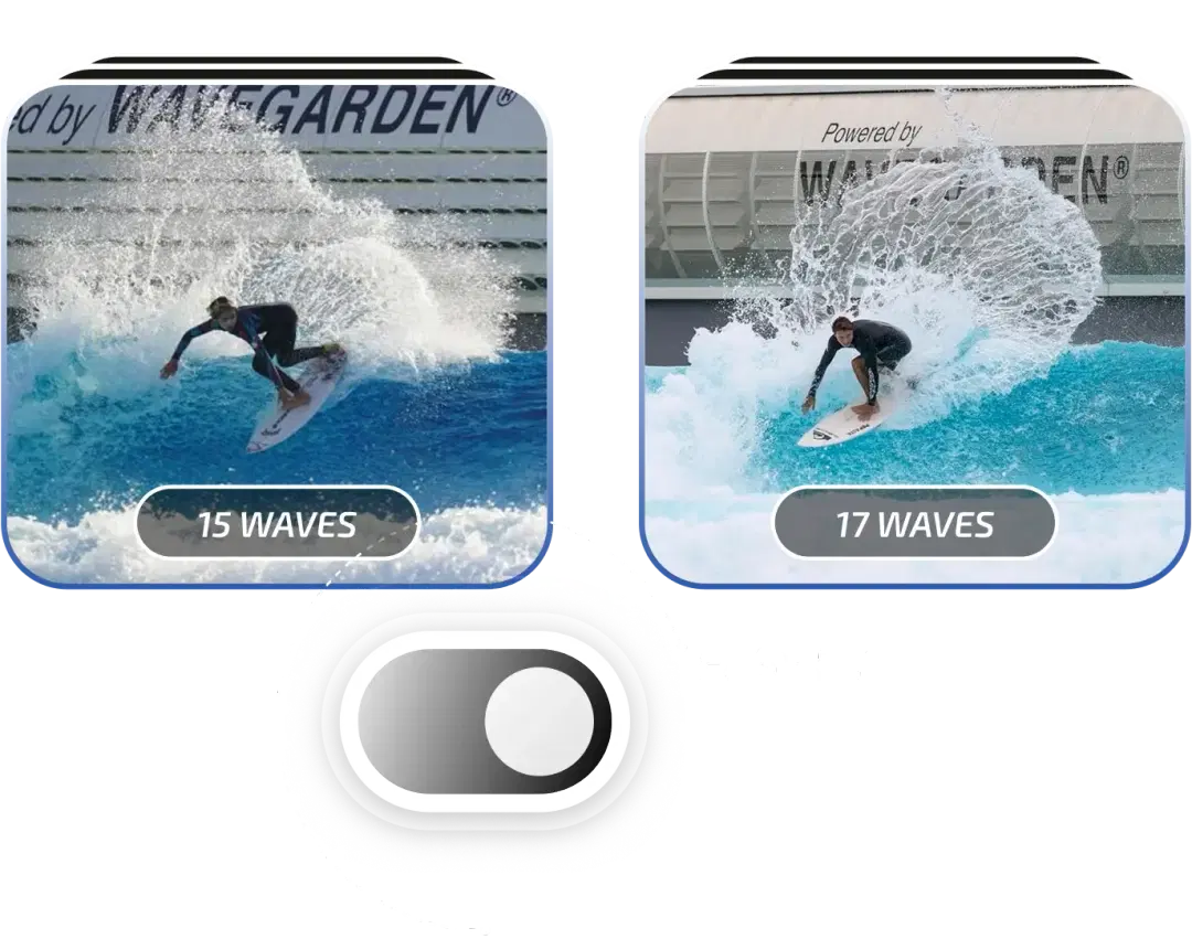 Seleção de ondas rápida e fácil