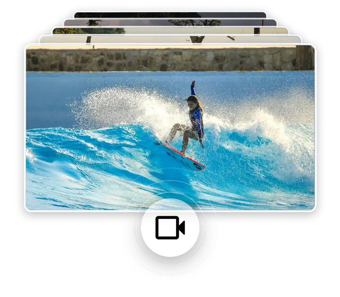 Toda a onda é capturada